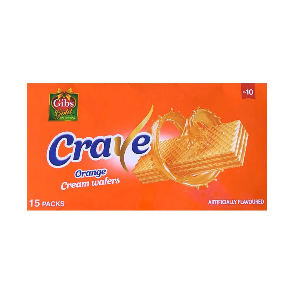 Gibs Crave Wafer Orange 10Rs (15Pcs)