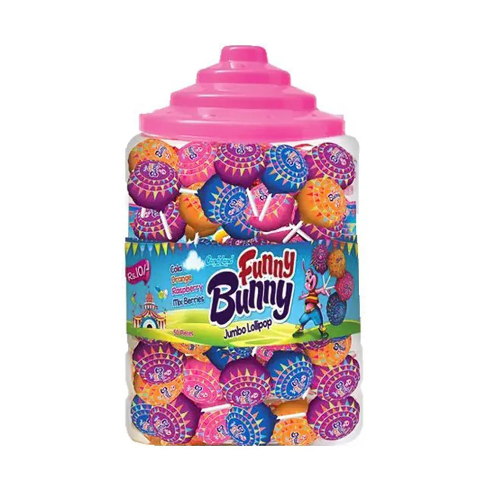 Funny Bunny Lollipop Jar 10Rs(100Pcs)