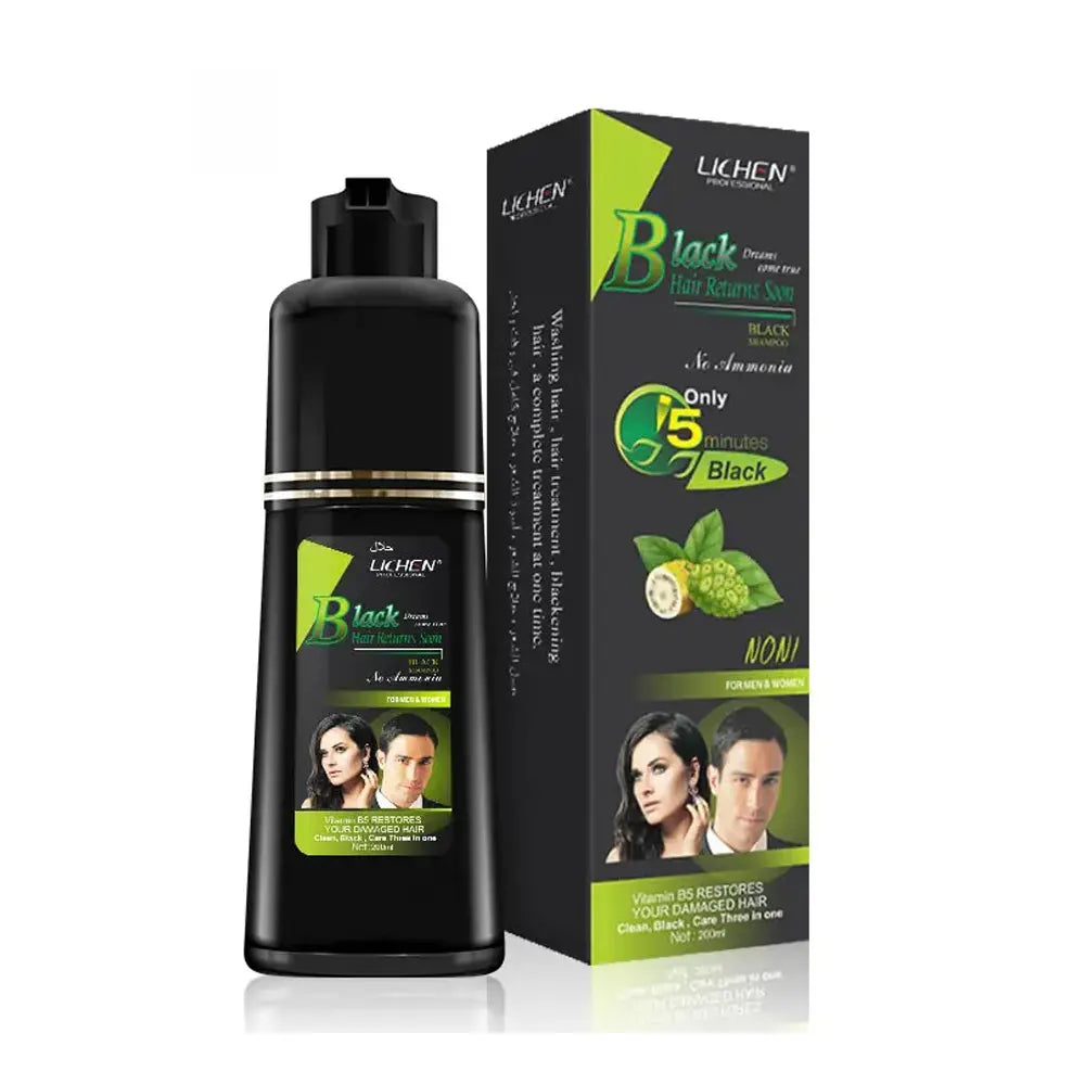 Lichen Black Hair Shampoo 200ml