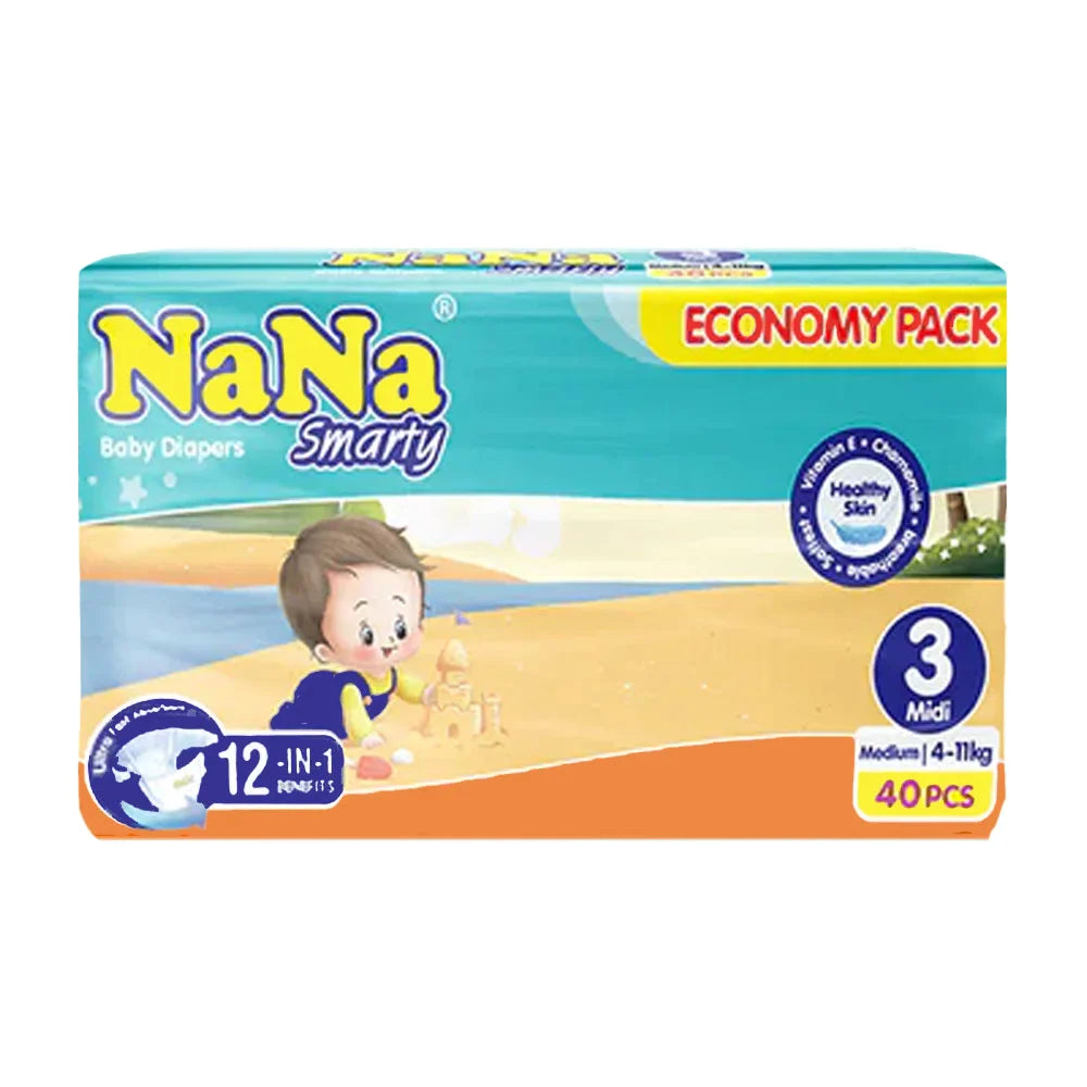 Nana Smarty Diapers Medium-(40 Pcs)