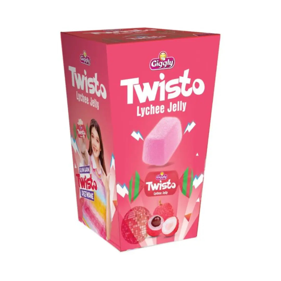 Big Twisto Jelly Lychee 5Rs (60Pcs)