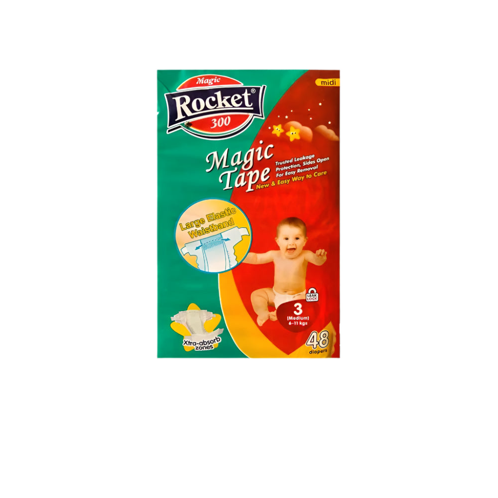 Rocket Magic Diapers Medium(48 Pcs)