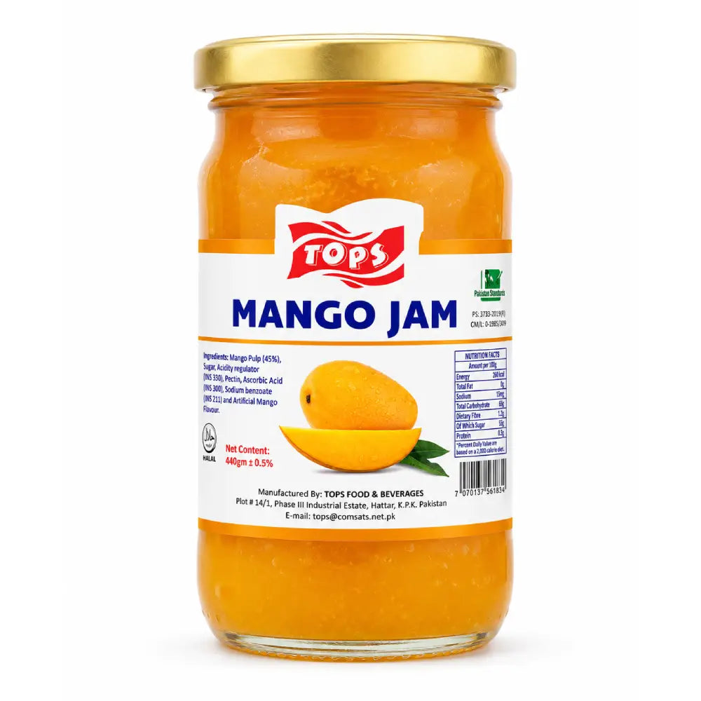 Tops Jam Mango 440g