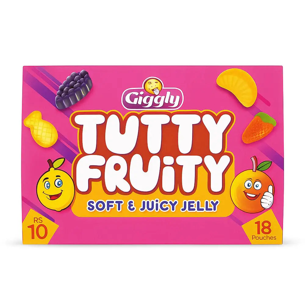 Giggly Tutti Fruity Jelly 10Rs(18Pcs)