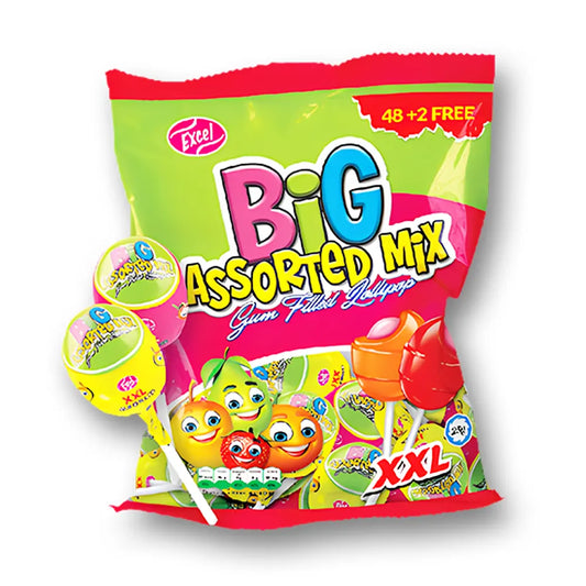 Excel Big Assorted Lollipop 10Rs(50Pcs)