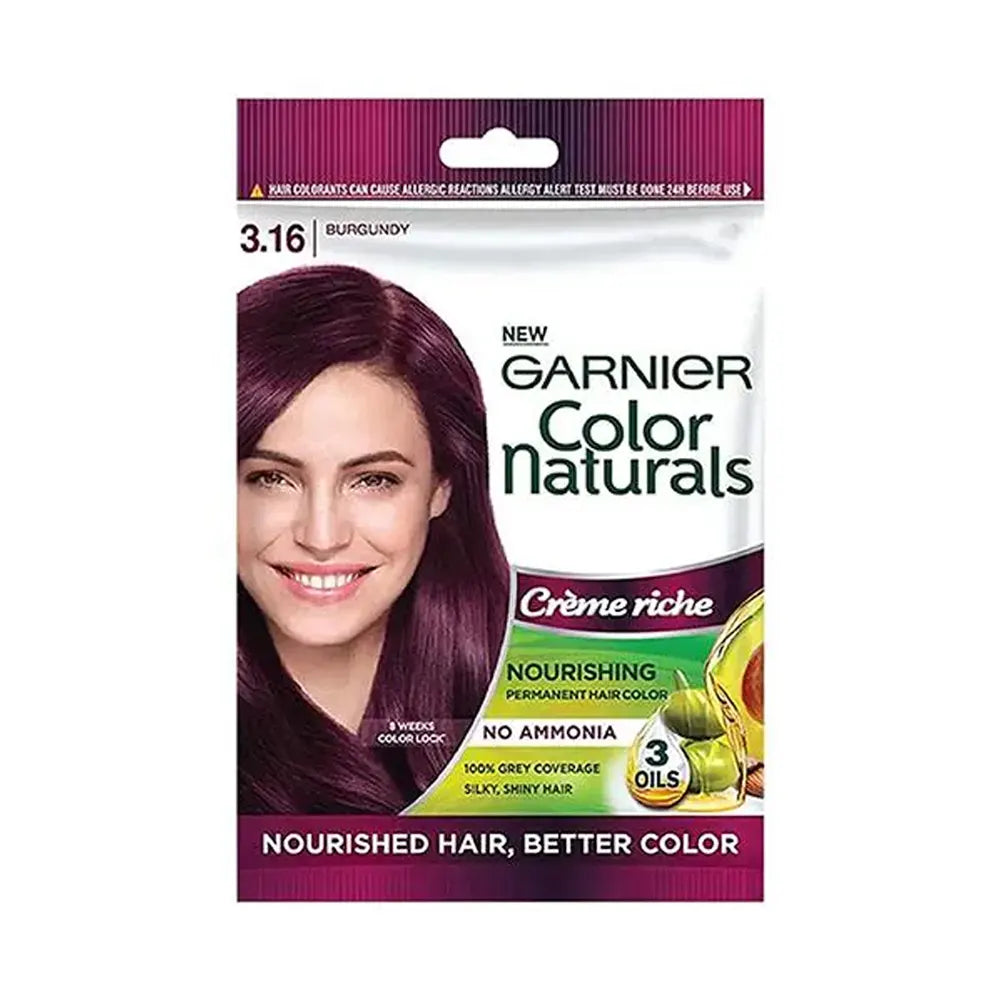 Garnier Hair Colour Natural Burgundy 3.16 (Rs-165)