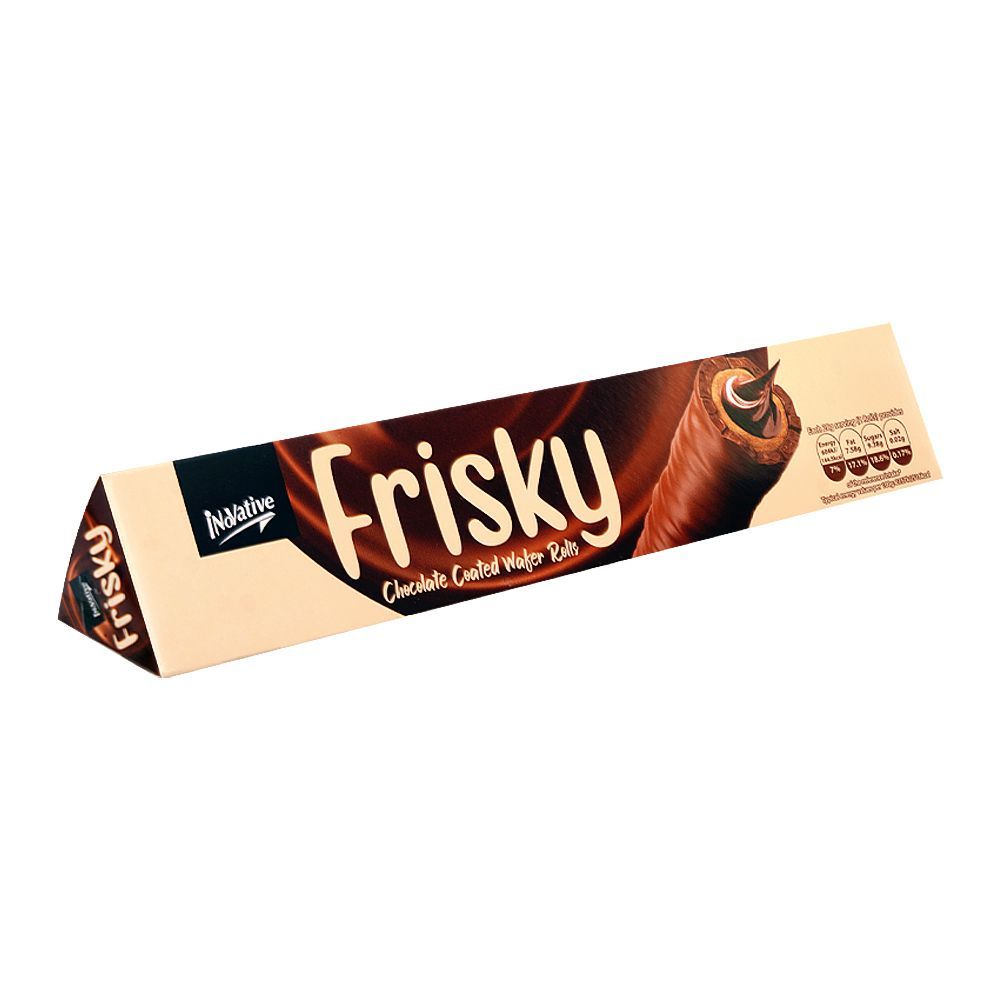 Innovative Frisky Chocolate Coated Wafer Roll 50Rs(9Pcs)