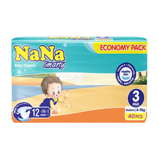 Nana Smarty Diapers Medium-(40 Pcs)