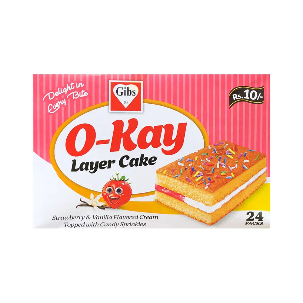 O-Kay Strawberry Cake 10Rs (24 Pcs)