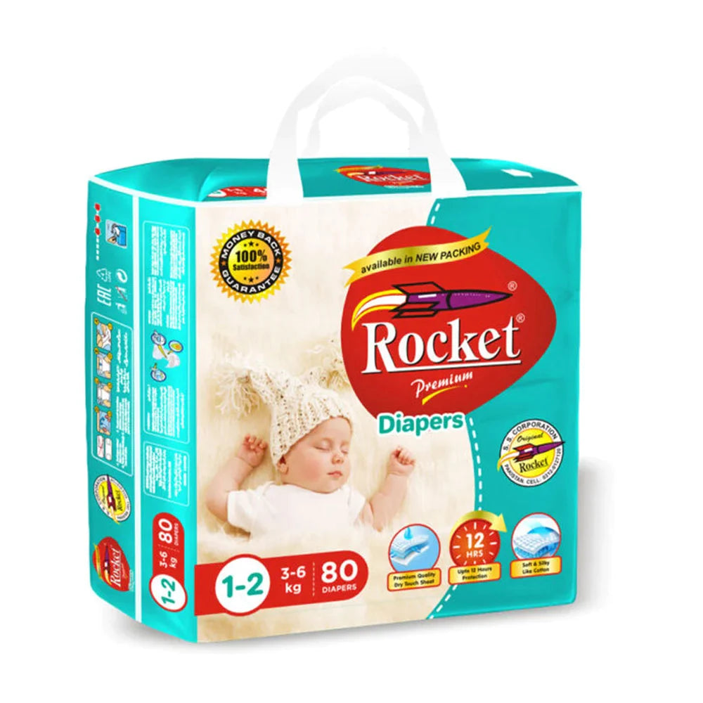 Rocket Premium Diapers Small(48 Pcs)