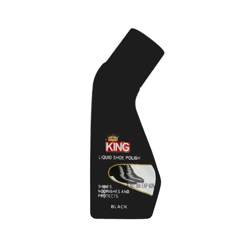 King Shoe Liquid Black