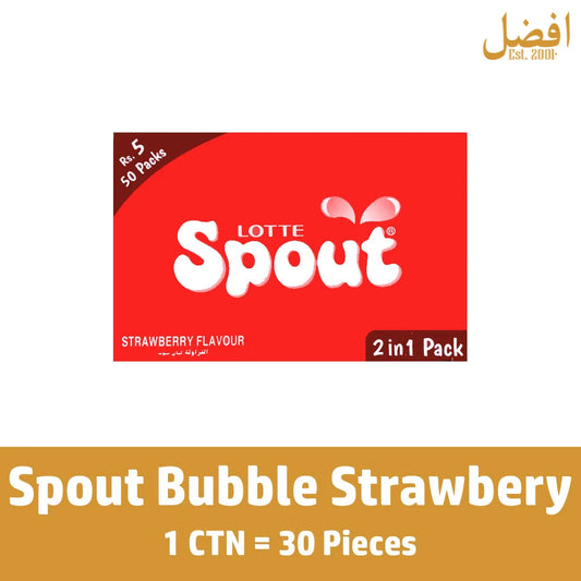 Spout Bubble Strawberry 5Rs - (50 Pcs)