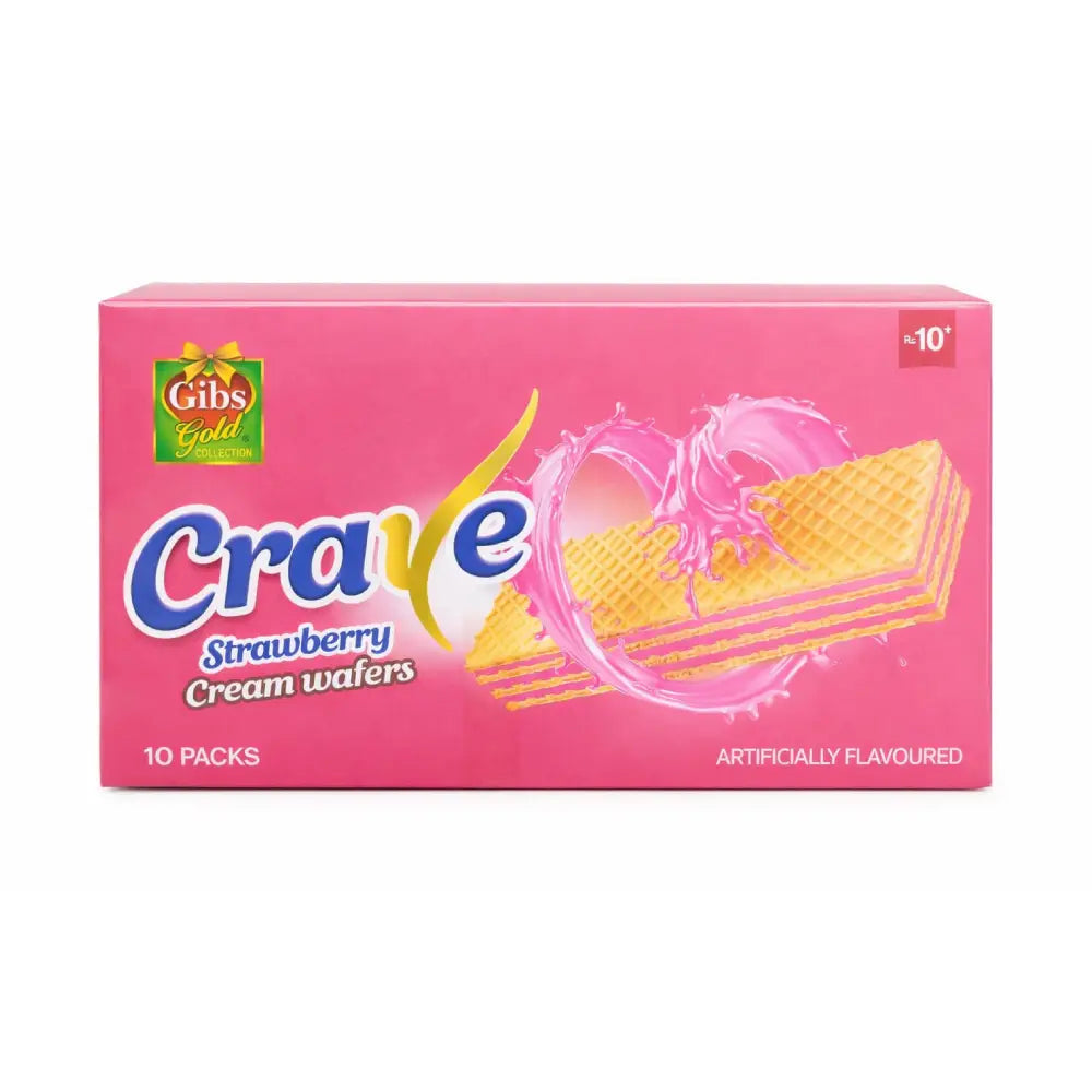 Gibs Crave Wafer Strawberry 10Rs (15Pcs)