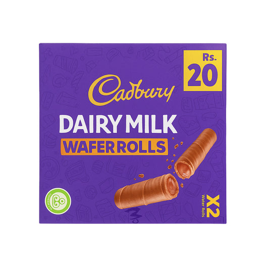 Dairy Milk Wafer Rolls 20Rs -24Pcs