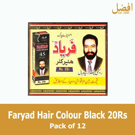 Faryad Hair Colour Black 20Rs -24Pcs