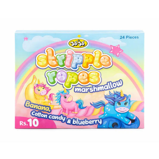 Jojo Stripple Ropes Marshmallow 10Rs (24P)