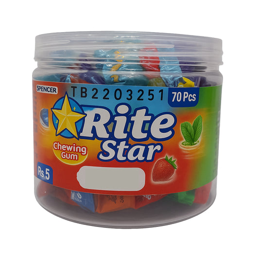 Orite Bubble Gum Rs-5 (70Pcs)