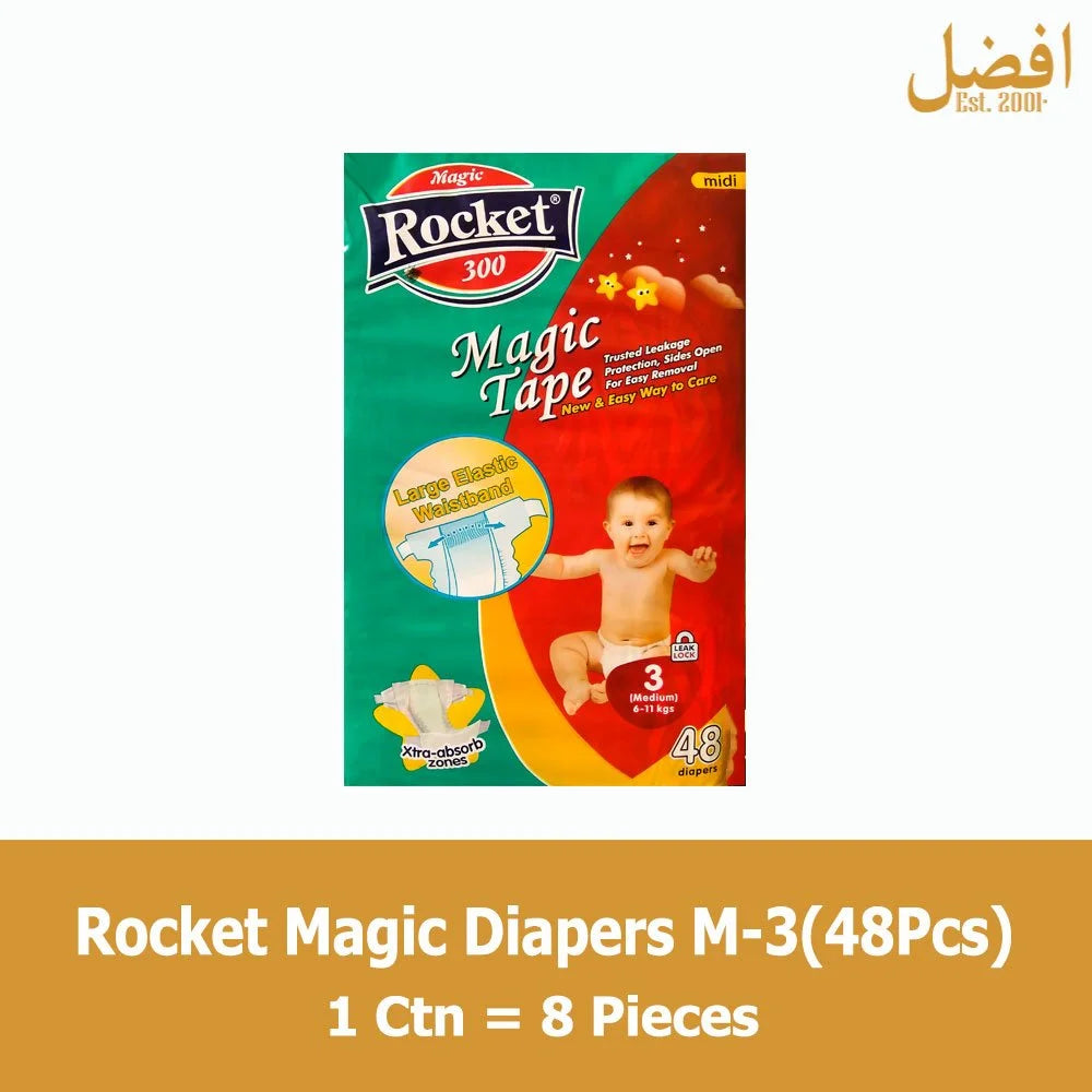 Rocket Magic Diapers Medium(48 Pcs)
