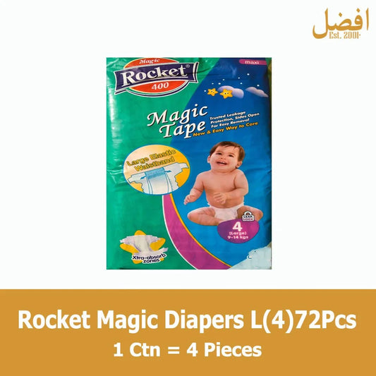 Rocket Magic Diapers Large(72 Pcs)