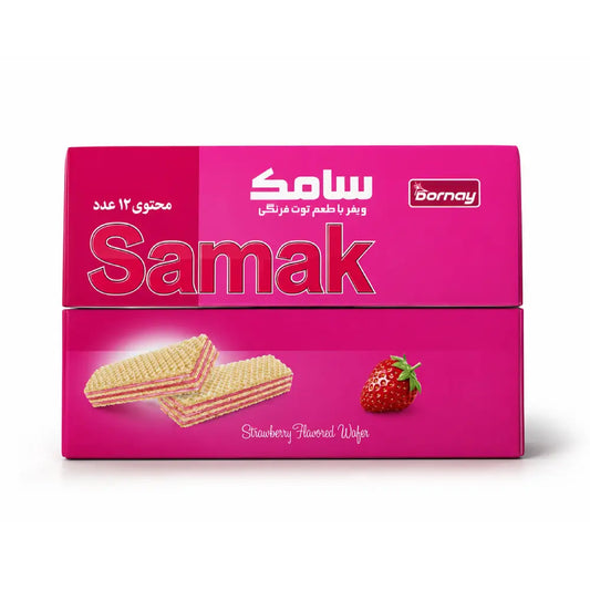 Samak Wafer Strawberry -12Pcs