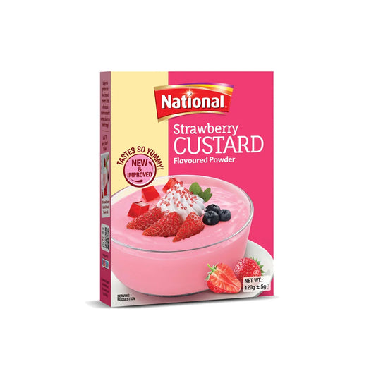 National Strawberry Custard 120g