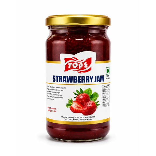 Tops Jam Strawberry 440g