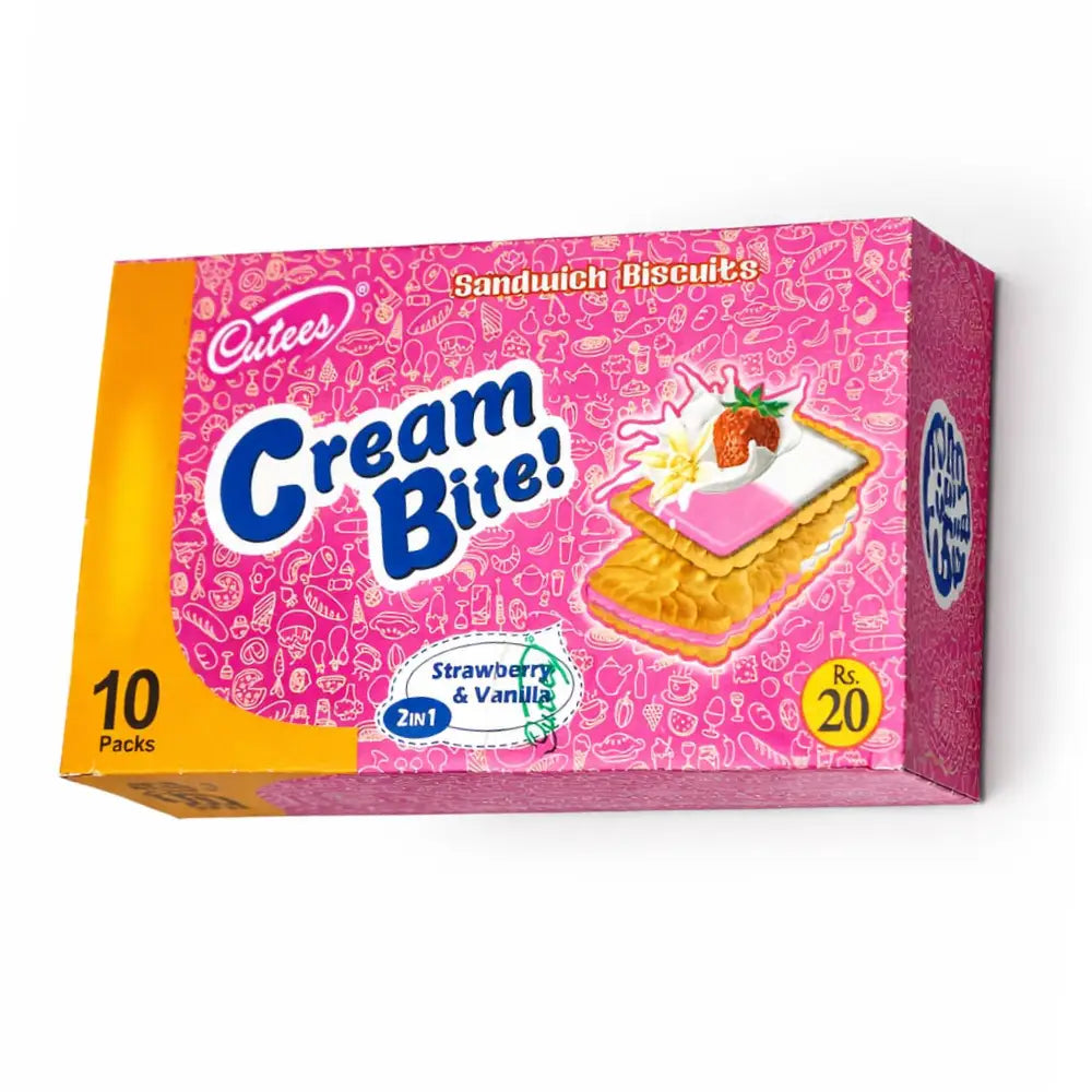 Cutees Cream Bite Roll 20Rs(10Pcs)